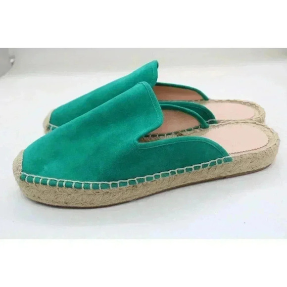 J. Crew Emerald Green Suede Mule Slides-Size 9.5-New w/o Tags - Picture 5 of 8